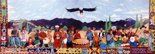 Mural "One Drum" by Malakai Schindel